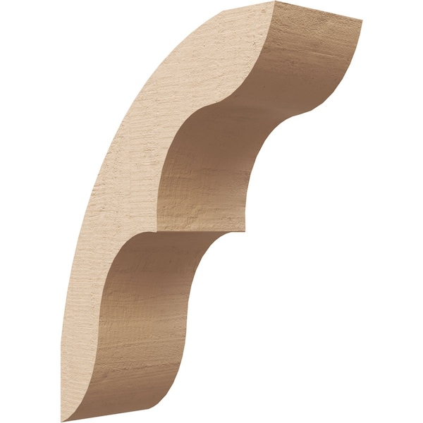Ekena Millwork 5-inch W x 12-inch D x 16-inch H Ozark Rough Cedar Woodgrain TimberThane Knee Brace, Primed BRCUR05X12X16OZKRCPR - main